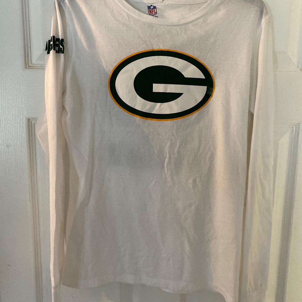 Green Bay Packers Aron Rodgers two sided long sleeve NFL official shirt